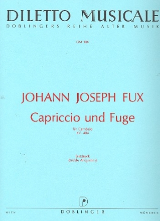 Capriccio und Fuge g-moll KV404 fr Cembalo