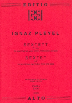 Sextett F-Dur fr 2 Violinen, 2 Violen, Violoncello und Bass Studienpartitur