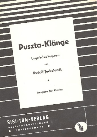 Puszta Klnge: Ungarisches Potpourri fr Klavier