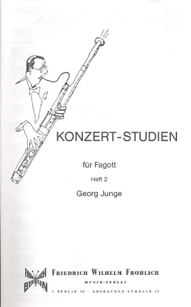 Konzert-Studien Band 2 fr Fagott