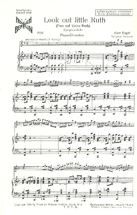 Look out little Ruth  fr Xylophon und Klavier