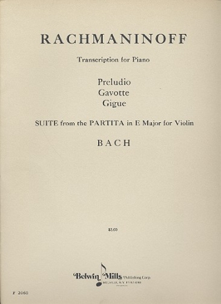 Bach, Suite in E-Dur fr Klavier