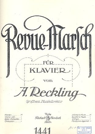 Revuemarsch fr Klavier