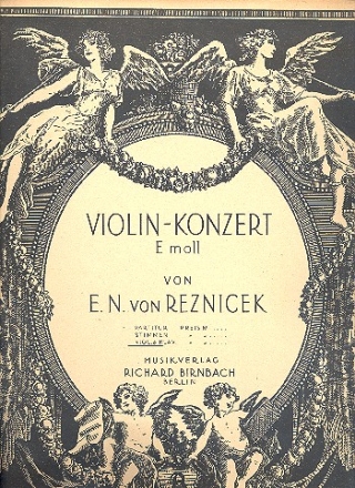 Konzert e-Moll fr Violine und Orchester fr Violine und Klavier