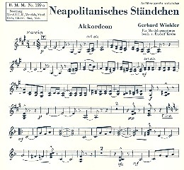 Neapolitanisches Stndchen fr Akkordeon