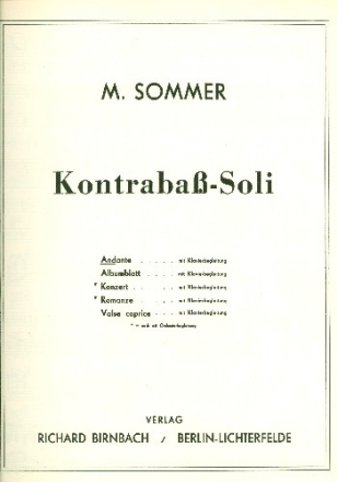 Andante fr Kontraba und Klavier