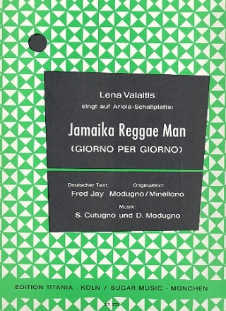 Jamaika Reggae Man (Giorno per Giorno): fr Klavier/Gesang/Gitarre