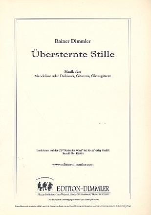 bersternte Stille fr Mandoline (Dulcimer), Gitarre, Oktavgitarre