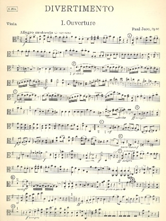 Divertimento op.92 fr Streicher Viola