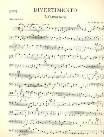 Divertimento op.92 fr Streicher Violoncello