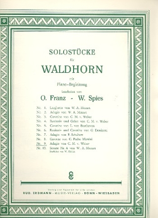 Adagio op.73 fr Horn und Klavier