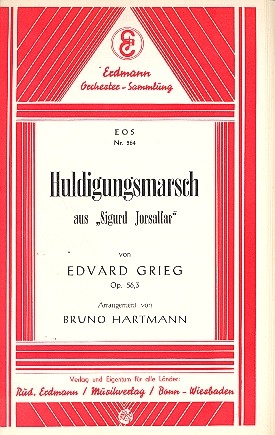 Huldigungsmarsch aus Sigurd Jorsalfar op.56,3 fr Salonorchester