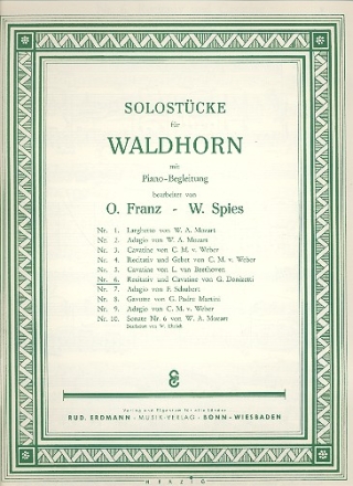 Recitativ und Cavatine aus Linda di Chamounix fr Horn und Klavier