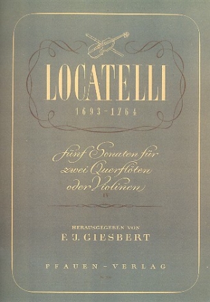 Sonate Nr.4 fr 2 Flten (Violinen) Spielpartitur