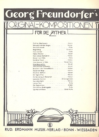 ber Berg und Tal fr Zither