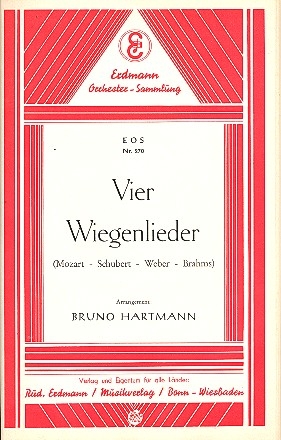 4 Wiegenlieder: fr Salonorchester