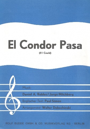 El condor pasa: fr Klavier (antiquarisch)