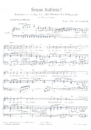 Sonne Italiens  und  Frutti di Mare: fr Klavier
