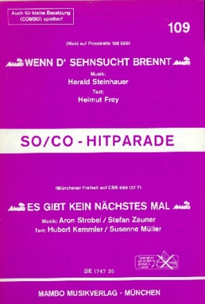 Wenn d' Sehnsucht brennt + Es gibt kein nchstes Mal: fr Salonorchester