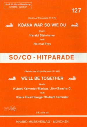 Kona war so wie du + We'll be together: fr Salon-Orchester