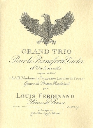 Grand Trio Es-Dur op.10  fr Violine, Violoncello und Klavier Partitur und Stimmen (Faksimile)