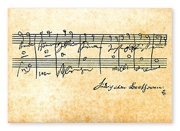 Postkarten Beethoven - Ode an die Freude 10,5x14,8cm
