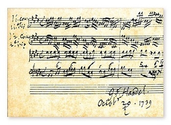 Notenpostkarten Hndel 10,5x14,8cm