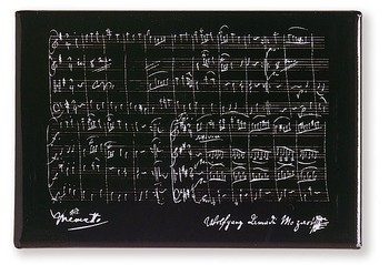 Magnet Mozart Schwarz - 5,3x7,8cm