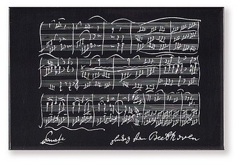 Magnet Beethoven Schwarz - 5,3x7,8cm