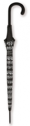 Regenschirm Noten schwarz (Stockschirm) Durchmesser: 105cm