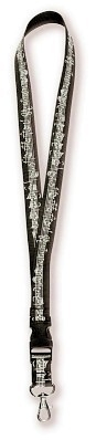 Schlsselanhnger Halsband schwarz l= 50cm