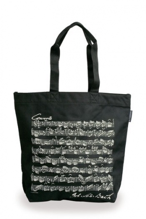 Shopper Bach schwarz 38x39x15cm + Henkel