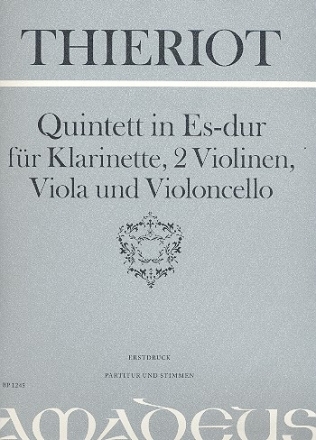 Quintett Es-Dur fr Klarinette, 2 Violinen, Viola und Violoncello Partitur und Stimmen