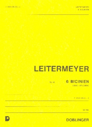 6 Bicinien op.50 fr 2 Violoncelli Spielpartitur
