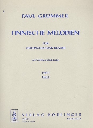 Finnische Melodien Band 2 fr Violoncello und Klavier