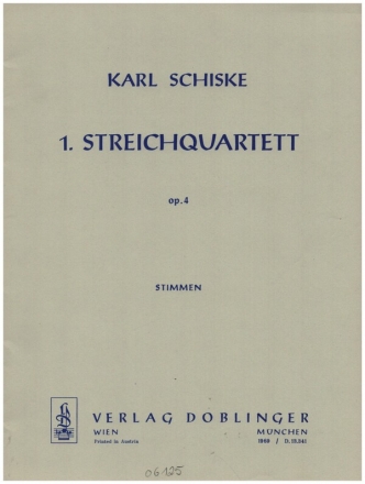 Streichquartett Nr.1 op.4 fr 2 Violinen, Viola und Violoncello Stimmen