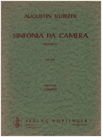 Sinfonia da camera op.26b fr Flte, Oboe, Klarinette, Fagott, Horn, Violine,Viola,Vc,Kontrabass Stimmen
