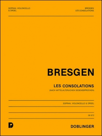 BRESGEN Cesar Les Consolations S Vc Org