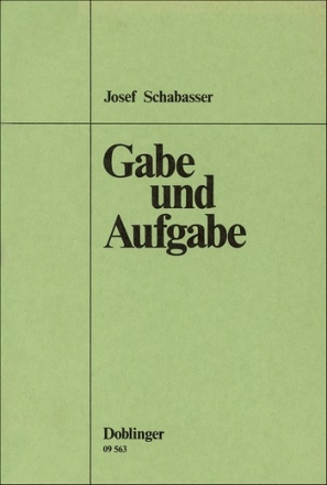 SCHABASSER Jose Gabe und Aufgabe