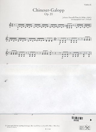 Chineser-Galopp op.20 fr Orchester Violine 2