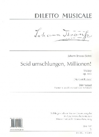 Seid umschlungen Millionen op.443 fr Orchester Stimmensatz (Streicher 4-3-2-2-1)