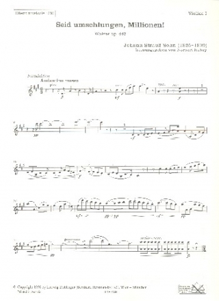 Seid umschlungen Millionen op.443 fr Orchester Violine 1