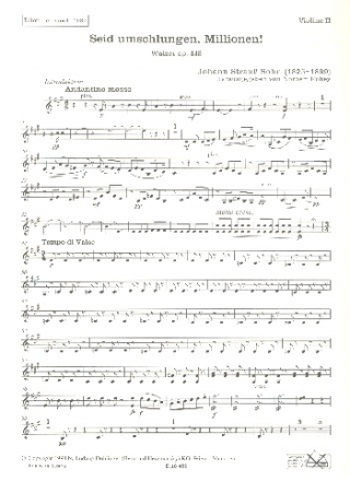 Seid umschlungen Millionen op.443 fr Orchester Violine 2