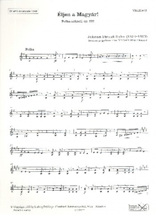 ljen a magyr op.332 fr Orchester Violine 2