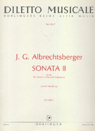 Sonate E-Dur Nr.2 fr Violine, Viola und Violoncello Stimmen