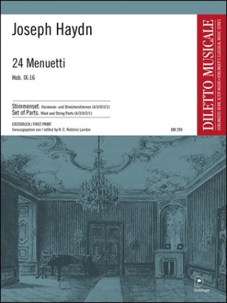 HAYDN Joseph 24 Menuette Orch Streicherstimmensatz  4/3/2/2/1