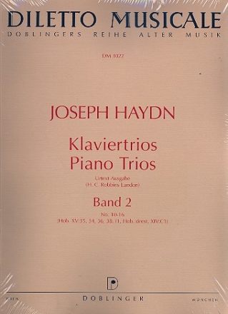 Klaviertrios Band 2 (Nr.8-16) fr Violine, Violoncello und Klavier Stimmen