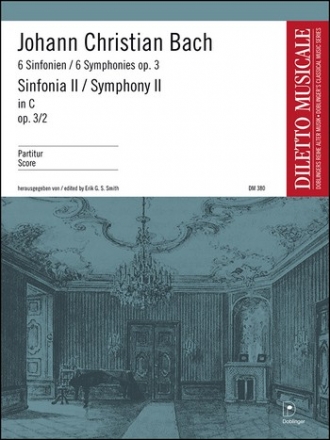 BACH Johann Chr Sinfonia II C-Dur op. 3/2 Orch Partitur