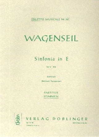 Sinfonia E-Dur fr Orchester Stimmensatz