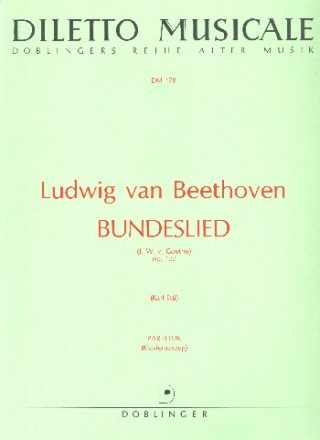 Bundeslied op.122 fr Soli, Chor und Instrumente Partitur (= Klavierauszug)